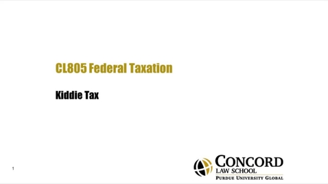 Thumbnail for Kiddie Tax