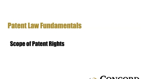 Thumbnail for Scope of Patent Rights