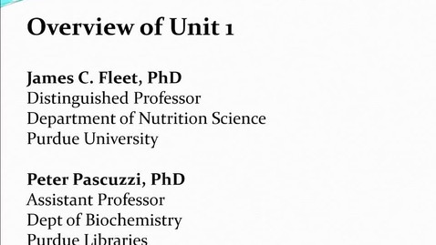 Thumbnail for Unit 1 online course introduction 1-2-18