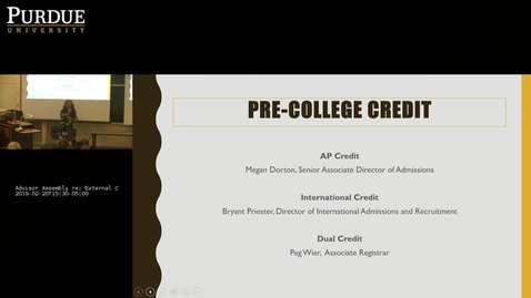 Thumbnail for Advisor Assembly: External Credit