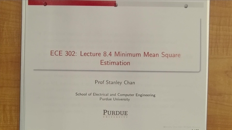 Thumbnail for Fall 2022 - ECE302 - Chan