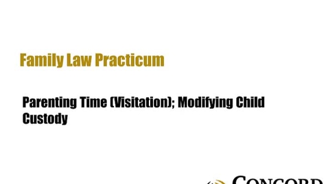 Thumbnail for Parenting Time Visitation Modifying Child Custody