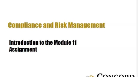Thumbnail for Introduction to Module 11 Assignment