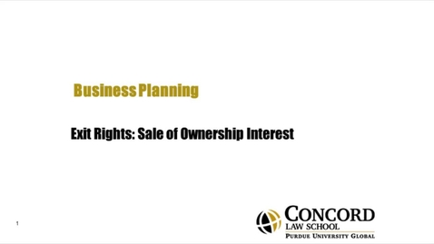 Thumbnail for Exit Rights