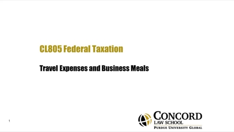 Thumbnail for Travel Expenses and Business Meals