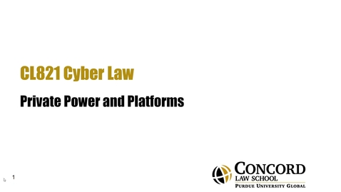 Thumbnail for Private Power and Platforms
