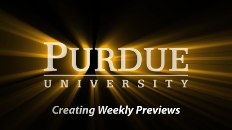Thumbnail for Create Social Presence using Weekly Preview Videos