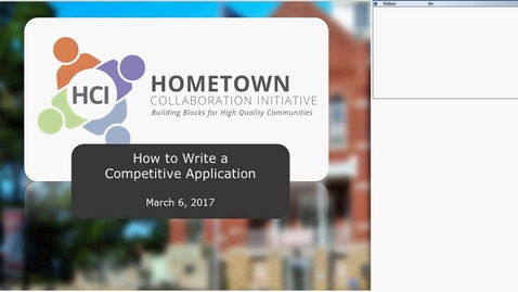 Thumbnail for entry HCI: How to Write a Competitive Application  March 6, 2017