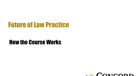 Thumbnail for How the Course Works