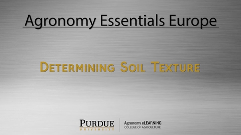 Thumbnail for entry AEE S M2 L2 Determining Soil Texture