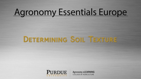 Thumbnail for AEE S M2 L2 Determining Soil Texture