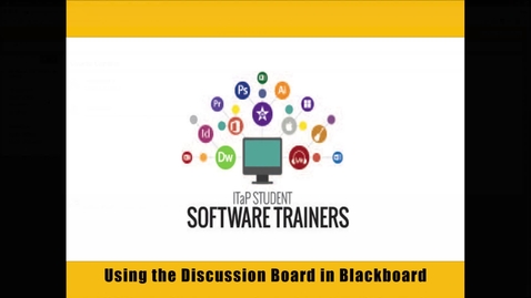 Thumbnail for entry Creating Discussions in Blackboard Learn