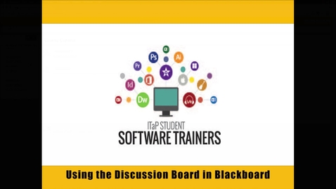 Thumbnail for Creating Discussions in Blackboard Learn