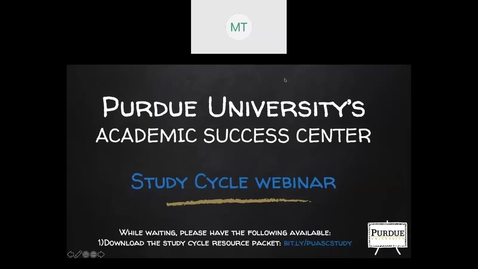 Thumbnail for entry ASC Online Learning- Study Cycle