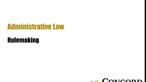 Thumbnail for Rulemaking