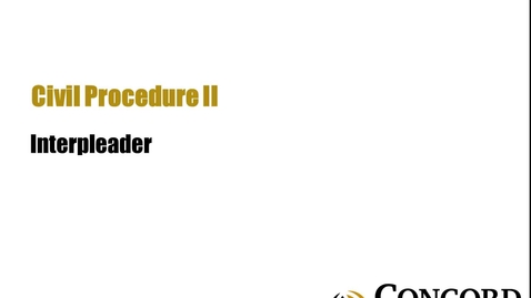 Thumbnail for Interpleader