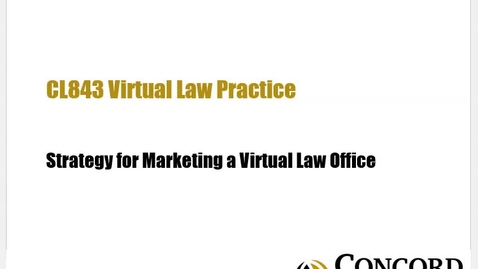 Thumbnail for CL843 Mod 9 Strategy for Marketing