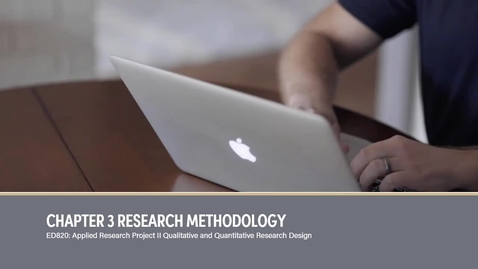 Thumbnail for ED820 Research Methodology