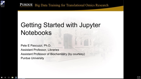 Thumbnail for entry 1080 Getting Started With Jupyter