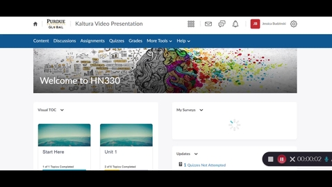 Thumbnail for Uploading Kaltura Videos in the Assignment Dropbox