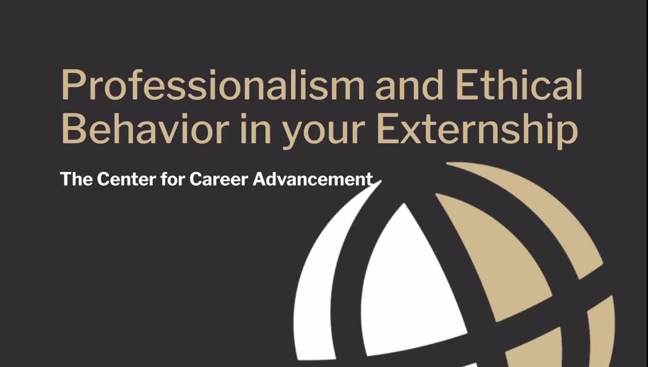 Professionalism and Ethical Behavior in Your Externship