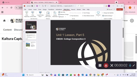 Thumbnail for CM220 Unit 1 Part 5