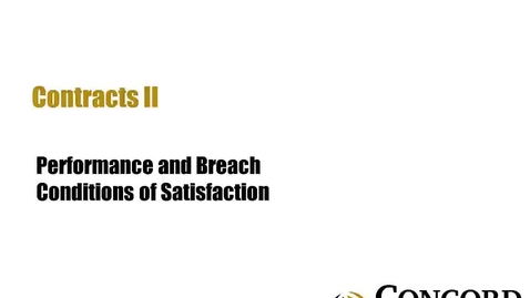 Thumbnail for Conditions of Satisfaction