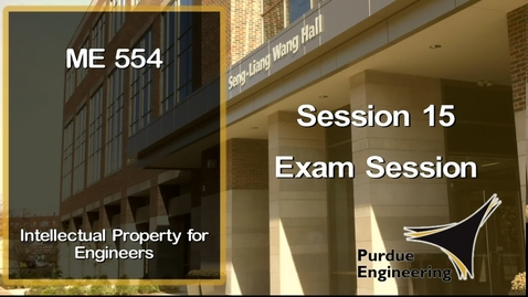 Thumbnail for ME 554 Intellectual Property for Engineers