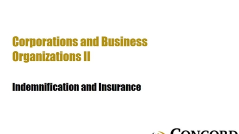 Thumbnail for Indemnification and Insurance