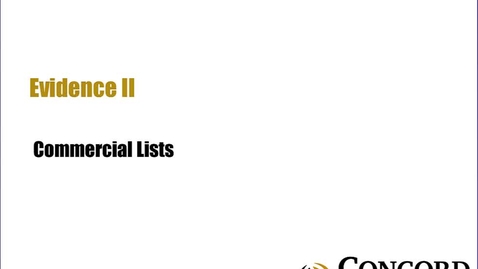 Thumbnail for Commercial Lists