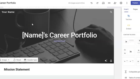 Thumbnail for How to Add your Journal Documents to your Google Site