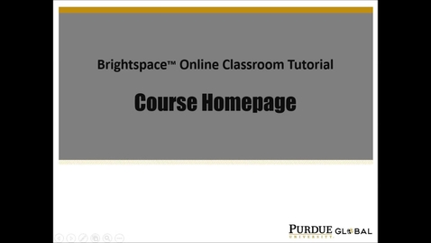 Thumbnail for Brightspace Tutorial Course Homepage