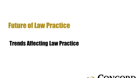 Thumbnail for Trends Affecting Law Practice