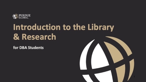 Thumbnail for DBA Introduction to Research and the Library