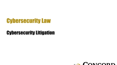 Thumbnail for Cybersecurity Litigation