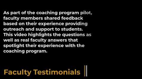 Thumbnail for PD125 Faculty Testimonials