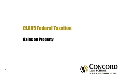 Thumbnail for Gains on Property