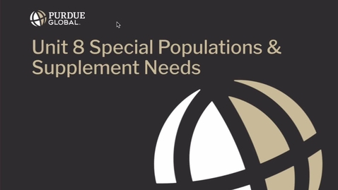 Thumbnail for Unit 8 NS460 Kaltura