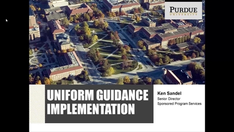 Thumbnail for entry Uniform Guidance Presentation