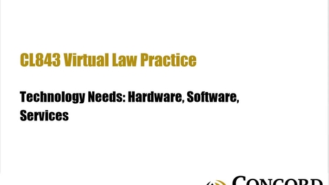 Thumbnail for Technology Needs: Hardware, Software, Services