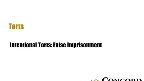 Thumbnail for False Imprisonment