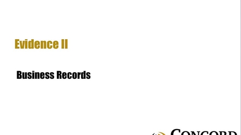 Thumbnail for Business Records