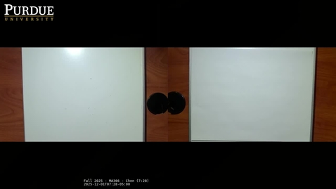 Thumbnail for Fall 2025 - MA366 - Chen (7:28)