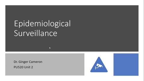 Thumbnail for Epidemiological Surveillance