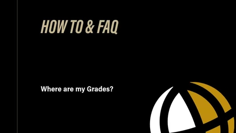 Thumbnail for FAQ Where are my Grades?