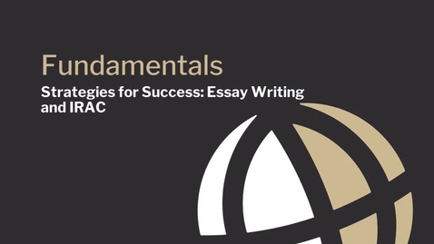 Thumbnail for CL500_Mod4_Essay Writing and IRAC_PGLS