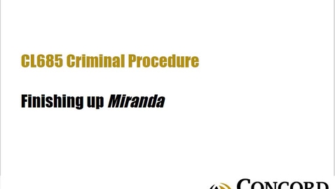 Thumbnail for Finishing up Miranda