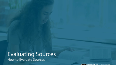 Thumbnail for How to Evaluate Sources