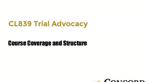 Thumbnail for Course Coverage and Structure