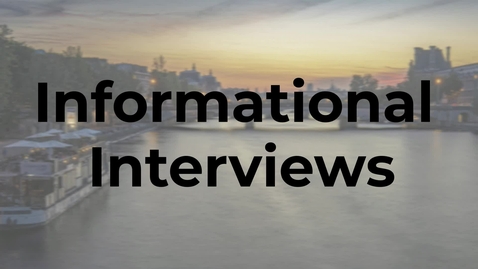 Thumbnail for Informational Interviews